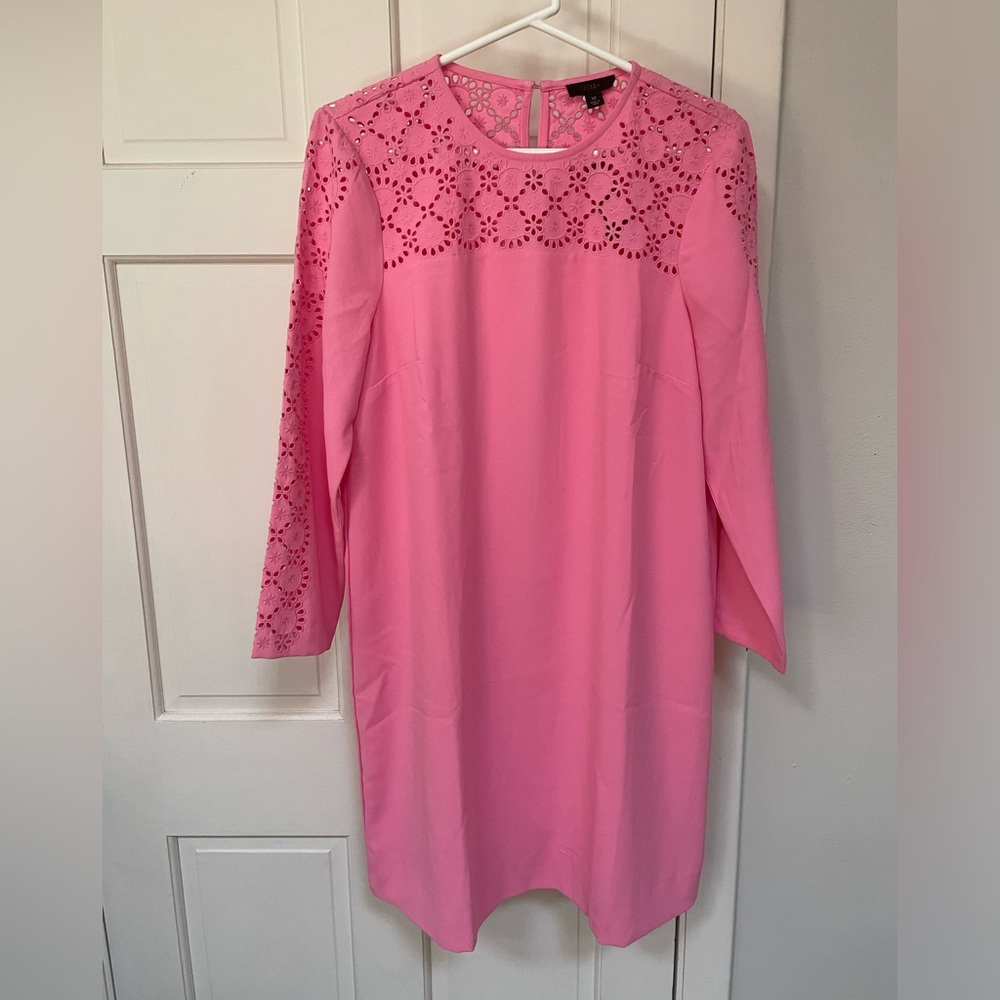 NWT J Crew Pink Shift Dress size 12 Easter spring